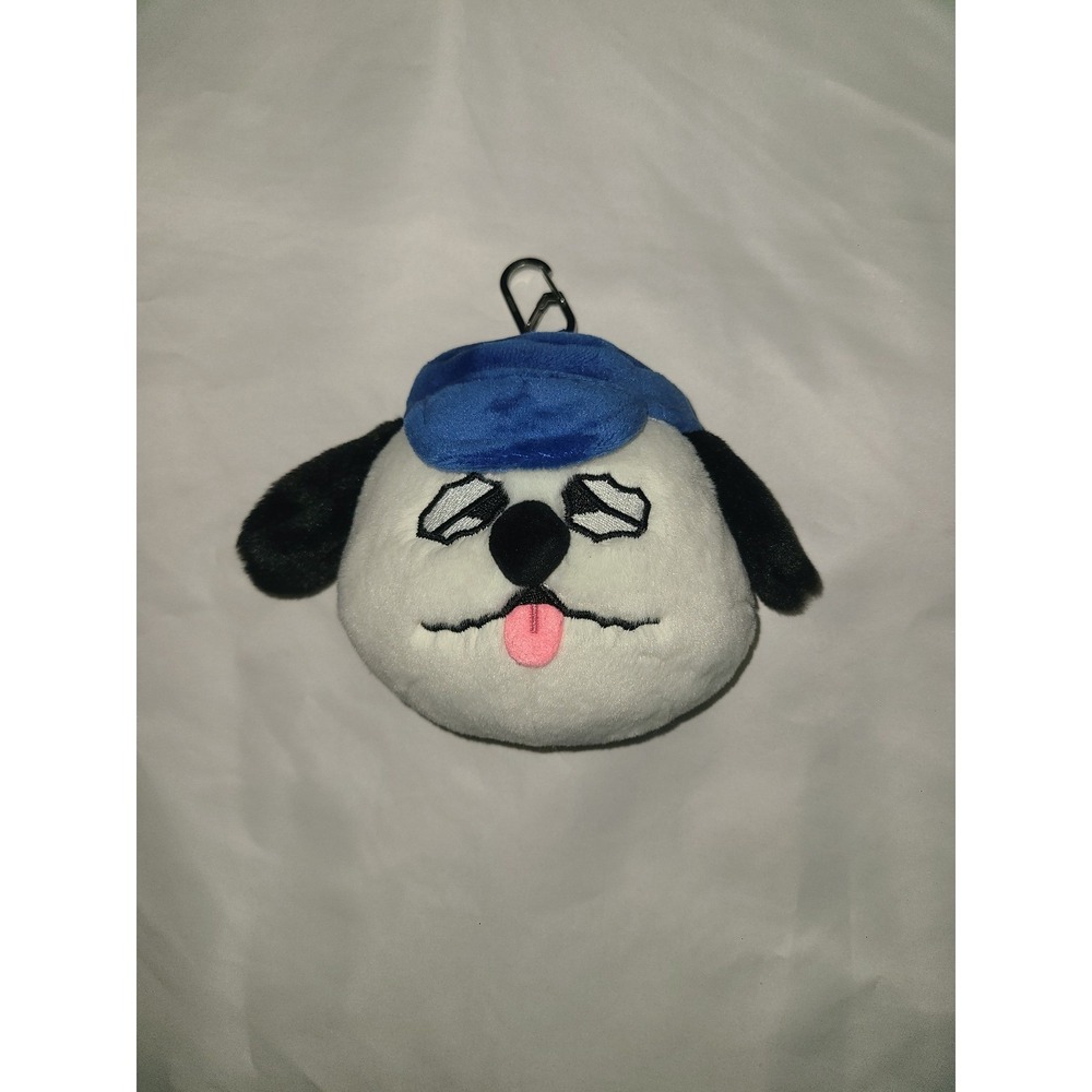 Peanuts Olaf Plush Keychain Clip Blue Baseball Cap Hat Bag Charm Beagle